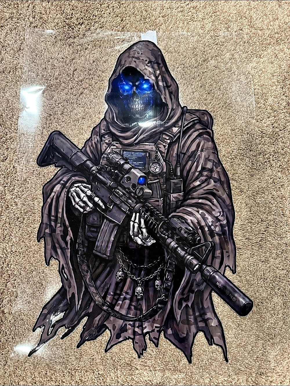 Grim Reaper Armed Character Art Poster